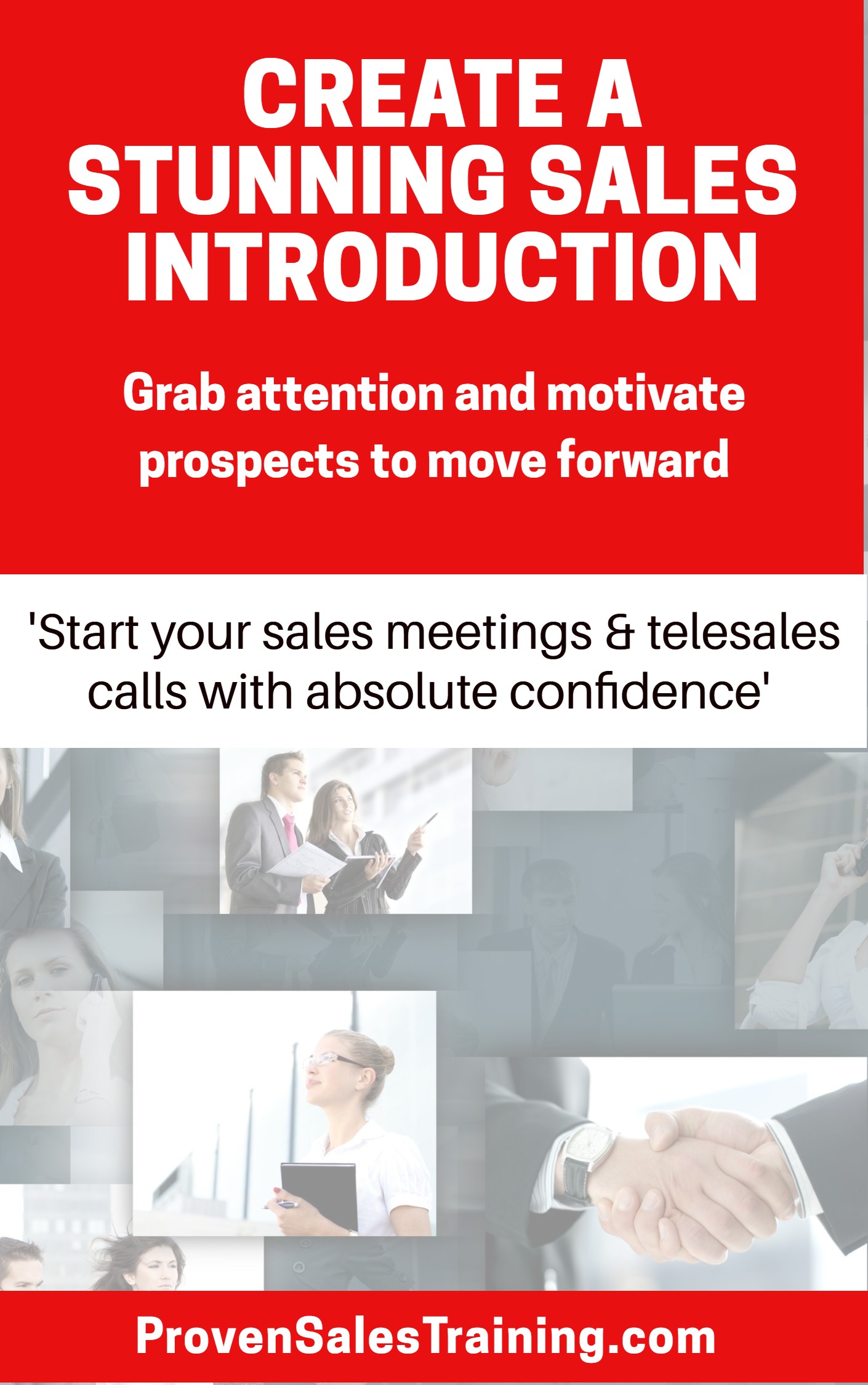 Free sales training eBook on creating a stunning sales introduction