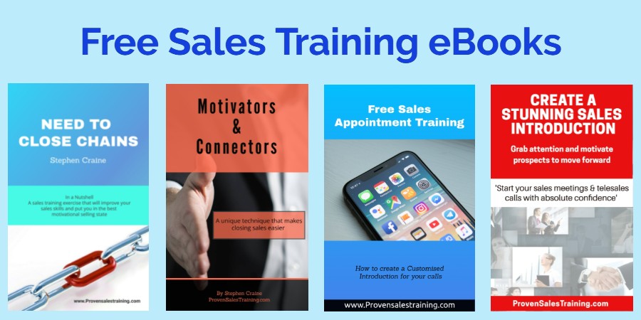 Link to free sales training eBooks